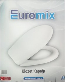 Resim Euromix Eko Akdeniz Plastik Klozet Kapağı Kutulu 