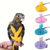 Resim Ayarlanabilir Papağan Tasma, Isırma Önleyici Naylon Halat, 182.88cm Eğitim Tasma, Outdoor Çekiş Halatı, Küçük Papağan Uçuş Malzemeleri, Küçük Papağan için Evcil Kuş Tasma 