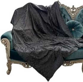 Resim Kaymaz Tabanlı Tay Tüyü Çekyat, Koltuk, Kanepe Örtüsü(ANTRASİT RENK)(175X210CM) 