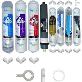 Resim Pemax Water Solutions Kapalı Kasa Su Arıtma Cihazı STD 8'li Platinium Mebran B12-Şeffaf Mineral-Detox-Gümüş İyon 