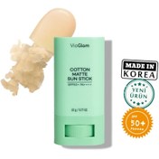 Resim Vioglam cotton matte sun stick güneş kremi spf50+ pa++++ 