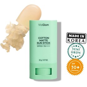 Resim Vioglam cotton matte sun stick güneş kremi spf50+ pa++++ 