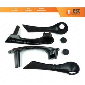 Resim Renault Megane 2 için Ön İç Kapı Tutamak Siyah 7701475315-16 N11.15209 