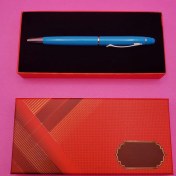 Resim Kutulu Metal Turkuaz Kalem 