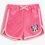 Resim Kız Bebek Mickey Mouse Şort Lisanslı Pamuklu 