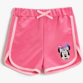 Resim Kız Bebek Mickey Mouse Şort Lisanslı Pamuklu 