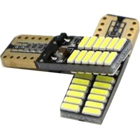 Resim T-10 Dipsiz 24 Led Canbuslı Park Ampulü 2 Adet 