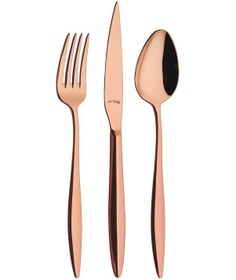 Resim Aryıldız Elegant Bronz S PVD 24 Parça Çatal Kaşık Bıçak Takımı Bronz 