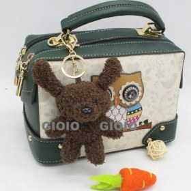 Resim Silver1 Yeni Iyi Şanslar Maskot Peluş Bebek Kolye Sevimli Küçük Ejderha Karikatür Bebek Çanta Çekicilik Anahtarlık Küçük Kolye (Yurt Dışından) 