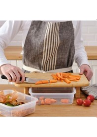 Resim Nishev Ayaklı Kesme Tahtası Sunum Tahtası Bambu 35x22 Cm - Pratik Kolay Kullanım 