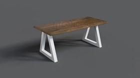 Resim NTConcept Mai Doğal Ahşap Yemek Masası AMZ-maym105kct (85 x 180 cm) 