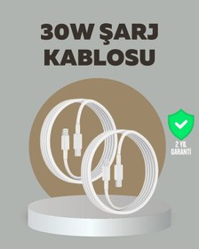 Resim Apple Uyumlu iPhone İpad Airpods 30w Type c To Lightning Kablo 
