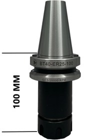 Resim THİNEXTOOL BT40 ER25 - 100 Pens Başlığı Er Tip Pens Tutucu Başlık 20.000 devir balans alınmıştır 