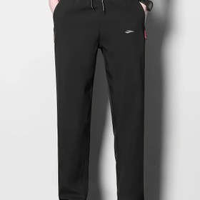 Resim Erkekler için nefes alabilen hızlı kuruyan spor pantolonu, %100 Polyester, Geometrik Desen, Düzenli Kesim, Fermuar Detay, Bağcıklı Bel, Dokuma Kumaş, 180g/m², Koşu, Eğitim, Yürüyüş, Rahat Giyim için - Bahar/Sonbahar Rahat Giyim 