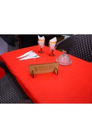 Resim Deep Craft DeepCraft Ahşap Masa Rezerve Yazısı Restoran & Kafe Rezerve 
