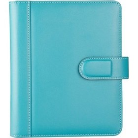 Resim Organizer Ajanda Tarihsiz Kareli 4 Halkalı 19.5x23 CM - Turkuaz 