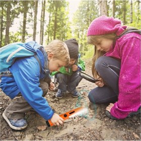 Resim Gmn-Pointer El Tipi Altın Gümüş Metal Dedektörü Alarmlı Taşıma Çantalı Pil Dahil Su Geçirmez Kılıfl 