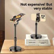 Resim Yüksekliği Ayarlanabilir & Çok Açılı ABS Akıllı Telefon Standı - Dayanıklı Su Geçirmez Tripod Tabanlı iPhone/Android Tutucu, Güvenli Kelepçe Montajı ile Video İzleme, Fotoğraf Çekme, Oyun Oynama ve Görüşmeler için, Araç İçi Telefon Tutucu, Modern Tasarım, Sağlam Yapı, Uzaktan Çalışanlar İçin Mobil Cihaz Desteği 