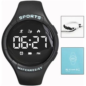 Resim Cloud011 Siyah Kayışlı Erkek Spor Akıllı Saati, Fitness Takipçi, Çift Ekran Diğer 