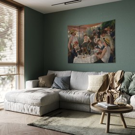 Resim Tekne Gezisinde Öğle Yemeği Tablosu Duvar Örtüsü - 100 cm x 135 cm 