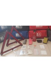 Resim İtibar Lüks Ilk Yardım Çantası, Trafik Seti, Araç Muayene Çantası, Yangın Tüpü Vs... Kırmızı Renk 