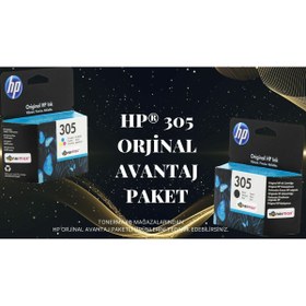 Resim HP Deskjet 2721 Kartuş / 305 Avantaj Paket Siyah Ve Renkli Kartuş 