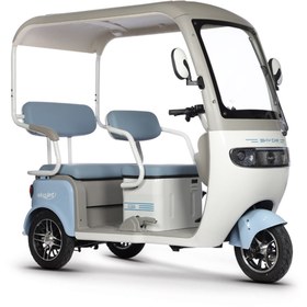 Resim Skyjet Skycar Elektrikli Moped Beyazmavi 