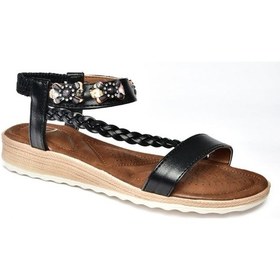 Resim Fox Shoes M258313409 Siyah Kadın Sandalet 