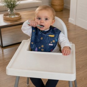 Resim Mammam Always By Your Side Minik Astronotlar Bebek Mama Önlüğü (6-24 Ay) 