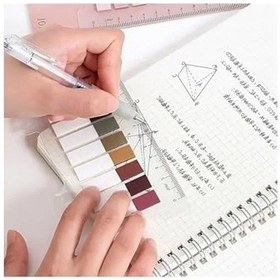 Resim Mor Tonlarıyla 10 Renkli Sticky Note Seti, Özelleştirilebilir İndeksler 