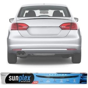 Resim SUNPLEX VW Jetta Bagaj Üstü Spoiler Piano Black 2010-2017 Arası 