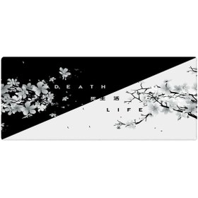 Resim PORGE Gaming Mouse Pad 90x40 Xxl Büyük Death Life Oyuncu Mousepad 