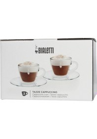 Resim Bialetti Cam Cappuccino Fincanı 2 Adet Şeffaf 