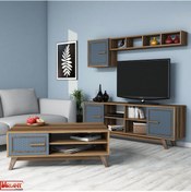 Resim Variant Ayla Tv Ünitesi Ve Orta Sehpa Takımı - Mavi 