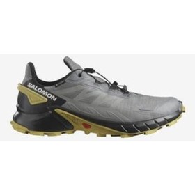 Resim Salomon Supercross 4 Gtx Erkek Outdoor Ayakkabı L47317200-pewter/black/cress Green Gri - Siyah - Yeşil 