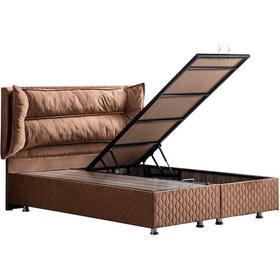 Resim Setaymobilya Baza, Barselona Açık Kahve Baza + Başlık Seti 