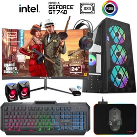 Resim XASER Xsr939 I5 3470 16gb Ram 1tb Ssd 4gb Gt740 24" 100hz Curved Masaüstü Oyuncu Bilgisayarı 