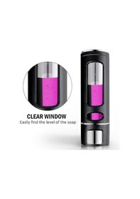 Resim Mainshop 1 Adet Siyah 400 Ml Sabunluk Duvara Monte Şeffaf Sıvı Plastik Ve Mutfak Banyo Şişesi M-52 Siyah 