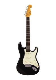 Resim Sx Stratocaster Elektro Gitar Black 