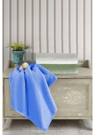 Resim 3 Lü Renkli El Yüz Havlu Seti %100 Pamuklu Natural Harmony Beyaz 