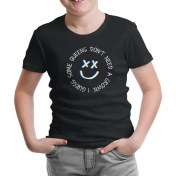 Resim Lord T-Shirt Louis Tomlinson - Queens Don't Need Crown Siyah Çocuk Tshirt 