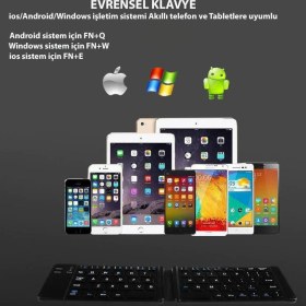 Resim Dailytech Bluetooth Katlanabilir Klavye 