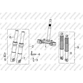 Resim Mondial Scooter Gomax 335 mm Arka Amortisör Orj 