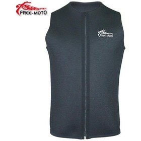 Resim Free-Moto Motorsikletçi Sıfır Yaka Neopren Yelek 