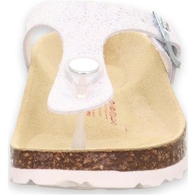 Resim Superfit 000117 Fussbettpantoffel Günlük Parmak Arası Gümüş Kadın Terlik Gümüş 
