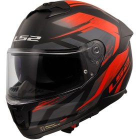 Resim Ls2 Stream 2 Fury Güneş Vizörlü Motosiklet Kaskı Kırmızı 