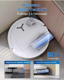 Resim Ecovacs T80 18.000 Pa Omni Robot Süpürge Beyaz 