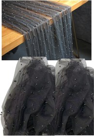 Resim bbays new trend 6MM İNCİ SİYAH Gelin Duvak,inci kumaş Gelinlik duvağı,İncili Gelin Duvak,İnci Duvak,Gelin Boncuk 