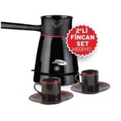 Resim GoldMaster 2’li Fincan Takımı Ve Muhabbet GM-7323S Kahve Makinesi 
