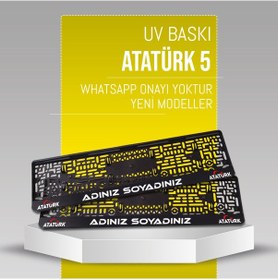 Resim Atatürk 5 Plakalık, 2 Adet Premium Uv Baskı, Plakalıkhane 